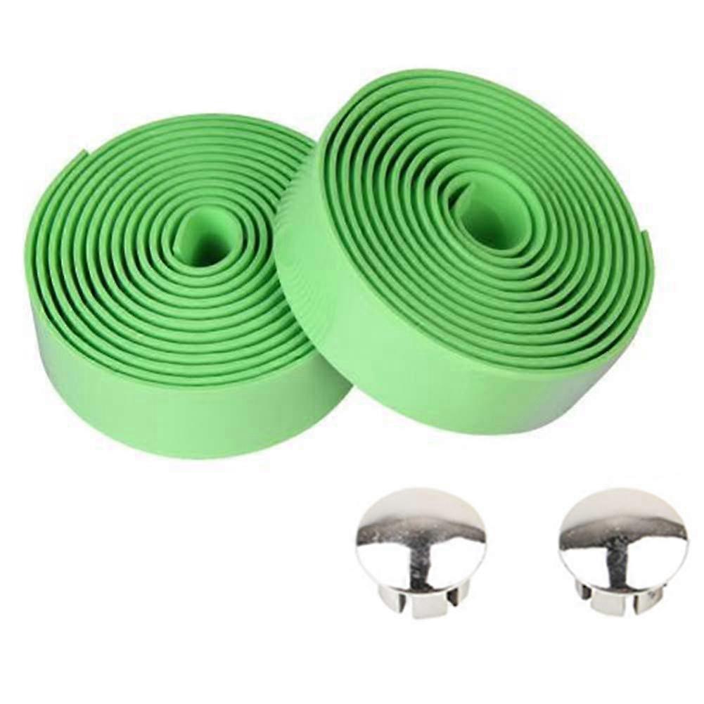 Leather Handlebar Tape Black for Road Bikes, Universal Size Grip Bar Band, Durable Bicycle Handlebar Wrap, Green Options Available