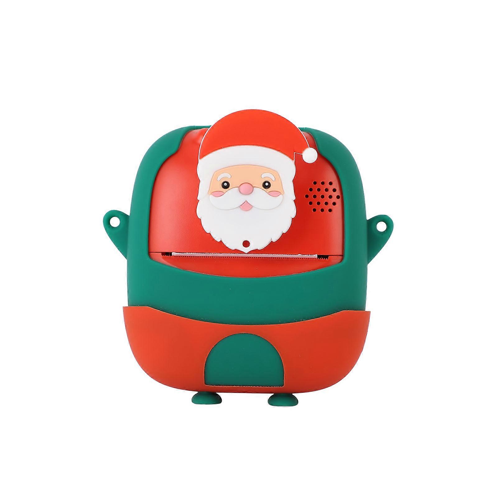 24MP Print Camera 720P 1080P Photo HD Video Recording 2.0 Inch Screen Camera with Printing Paper Santa Claus Style