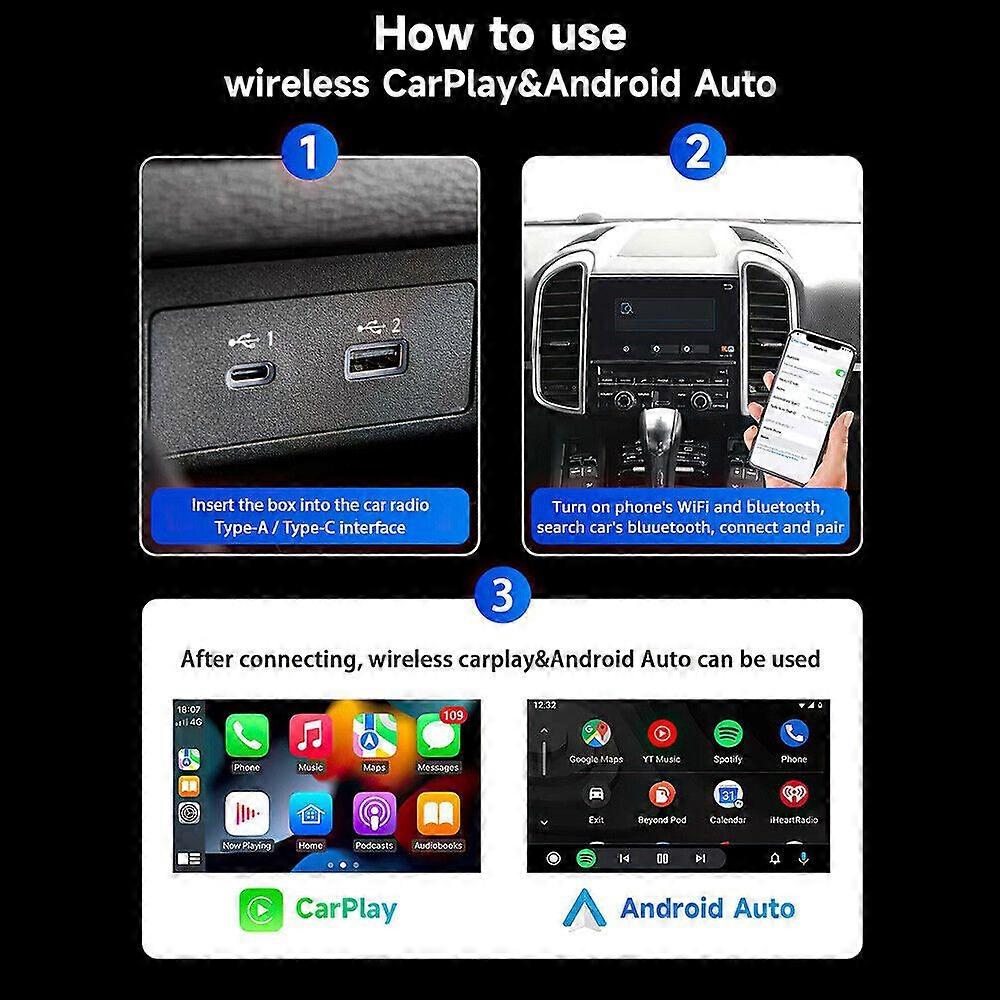 Wireless CarPlay Adapter For iPhone Apple Wireless Carplay USB Dongle Plug &Play MK88823