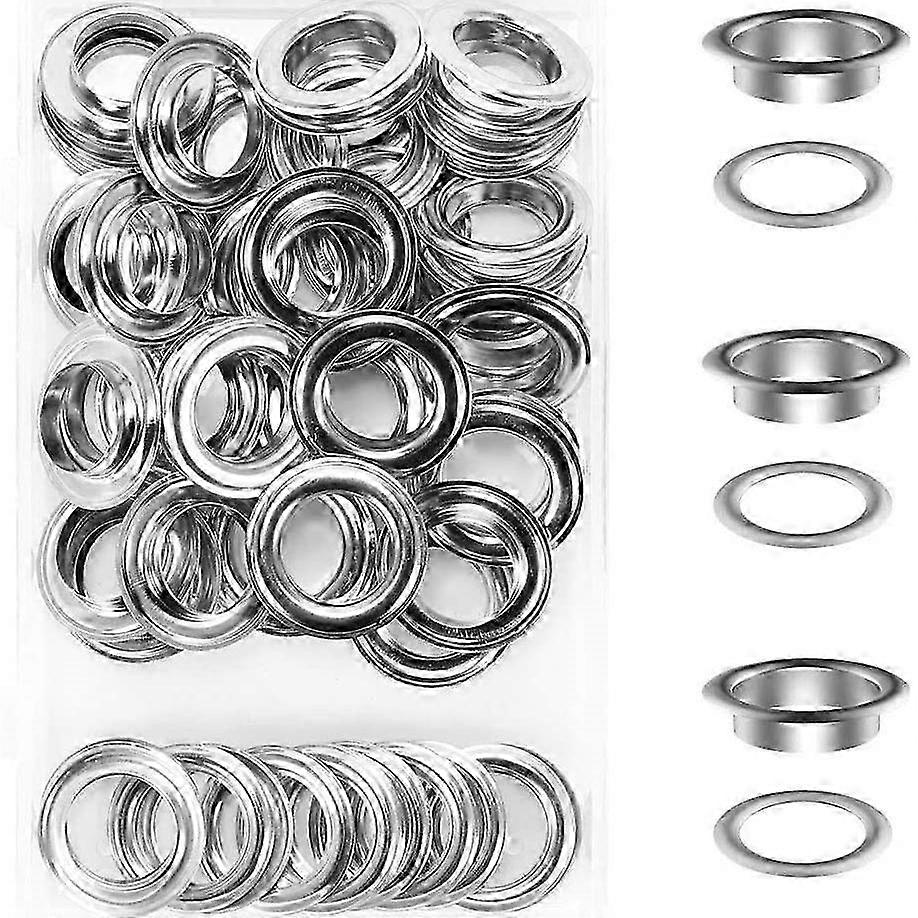Grommet Tool Kit: 50 Sets of 20mm Metal Eyelets for Tarps and Drapes