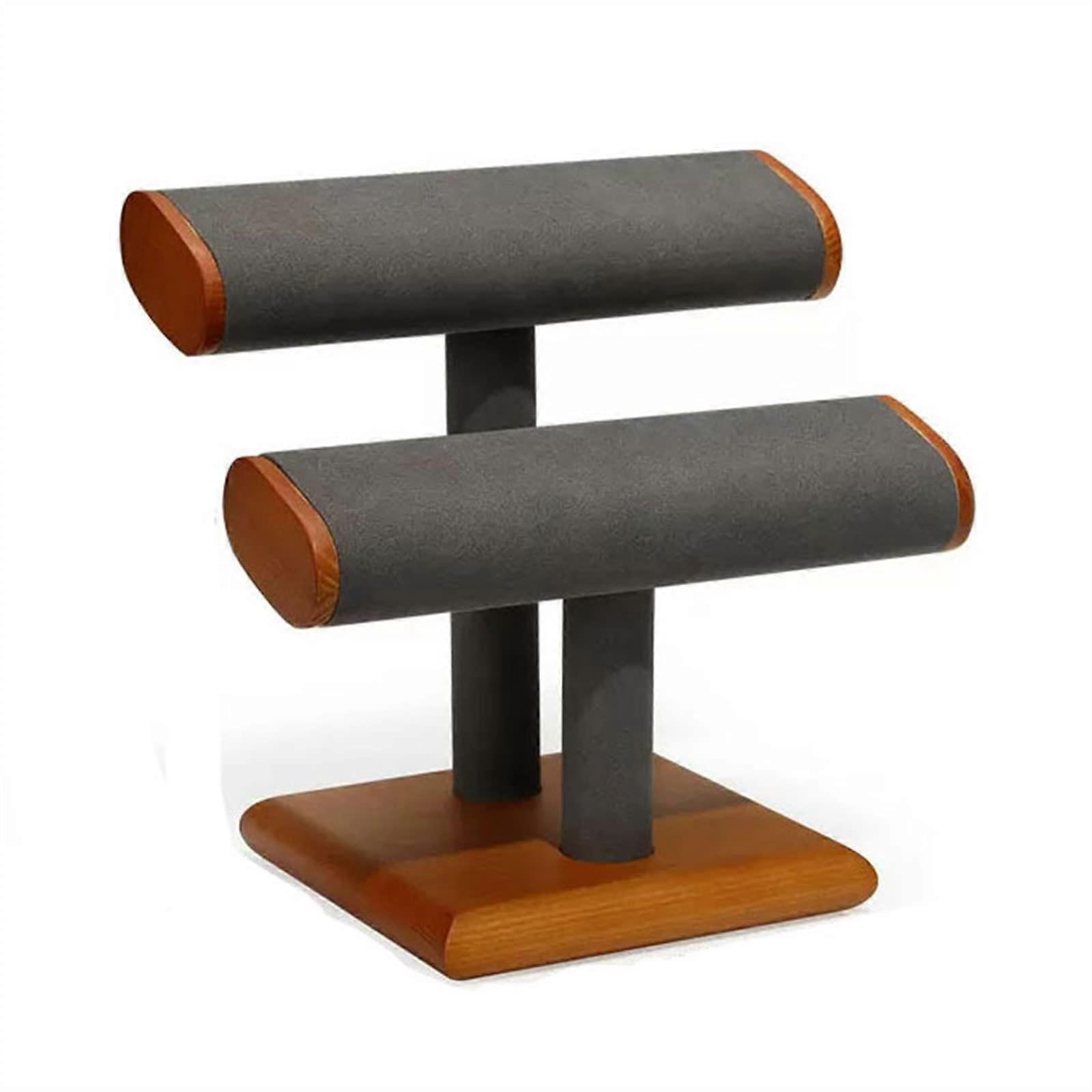 Watch strap holder display stand, solid wood, Tstand, jewellery organiser