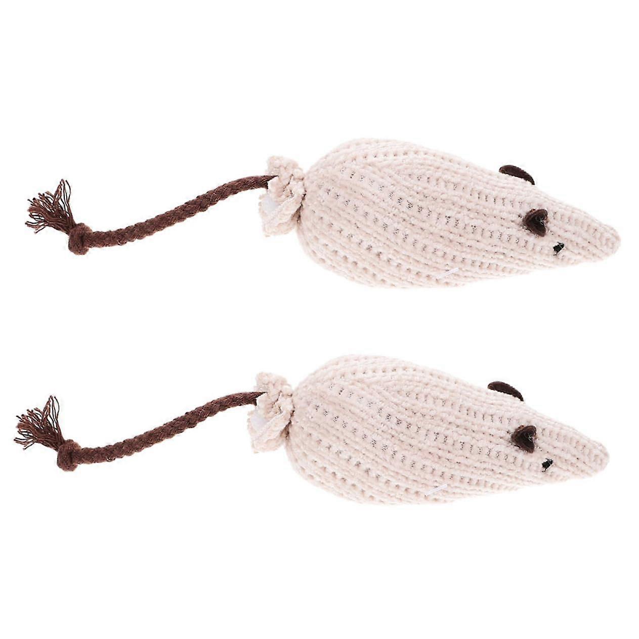 Catnip Plush Toy 2-Pack Interactive Chew Toy for Cats and Kittens Cartoon Design Activity and Dental Care for Indoor Use