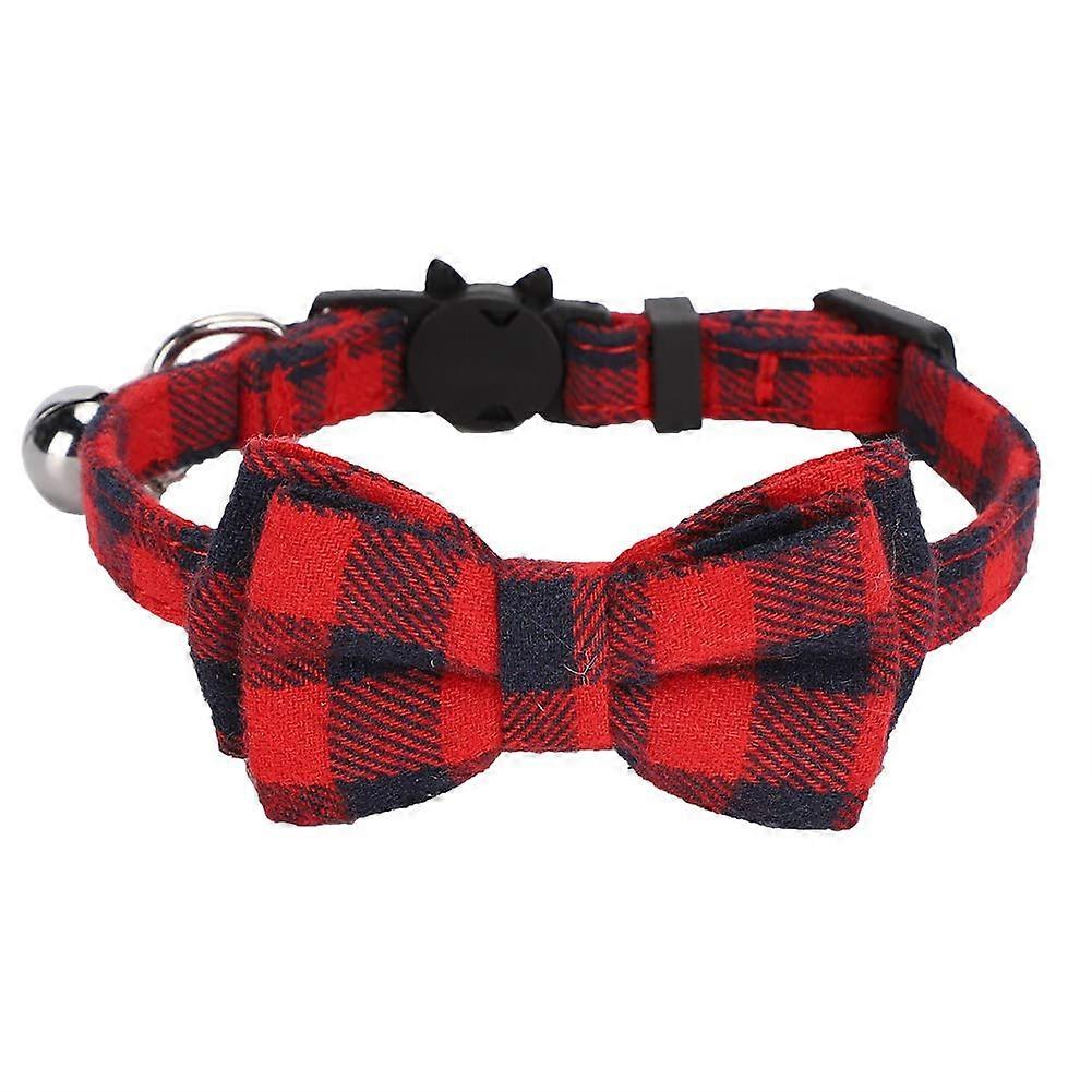 Pet Collar for Cats - Soft Red Mesh Material with Comfortable Buckle Design, Easy to Wear, Adjustable Size