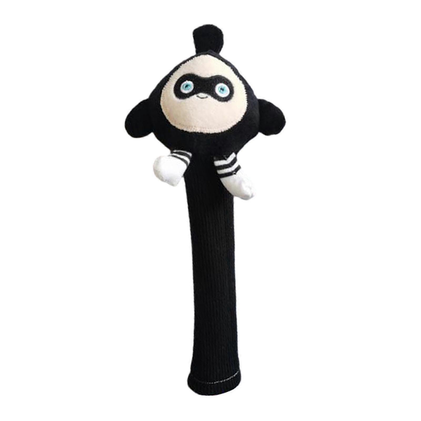 Plush Doll Shock Absorbing Anti-Slip Protective Cover for Badminton Racket Handle with Grip Protector