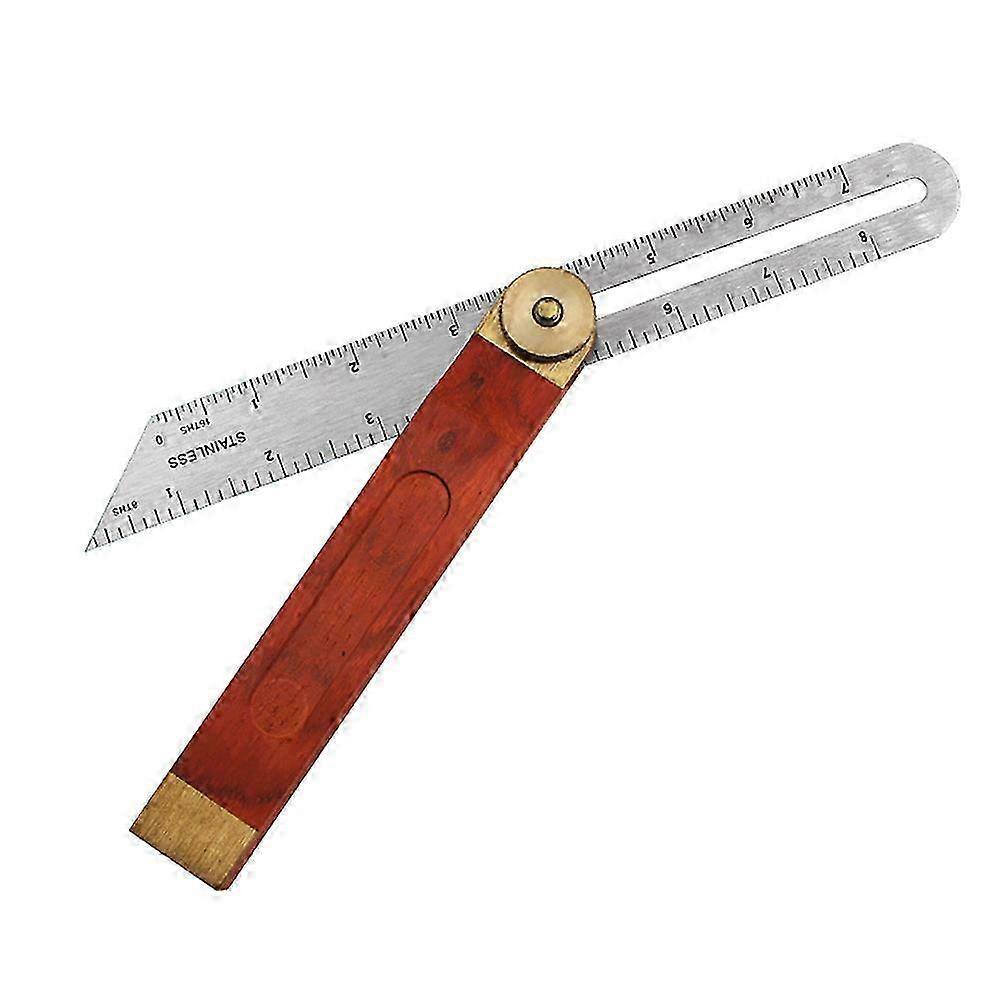Adjustable Wooden Handle 360 Degree Multifunctional Angle Ruler