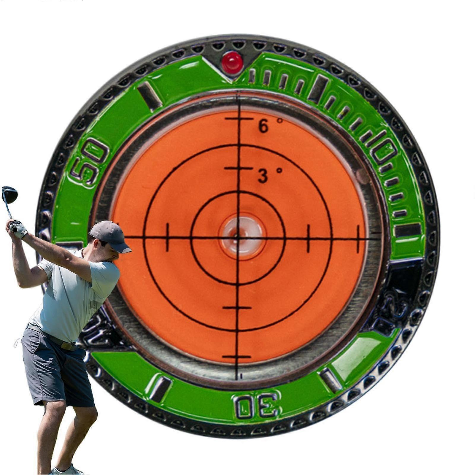 Ball Marker, Golf Green Reader  Doublesided Reading Aid, Green Edge  Orange