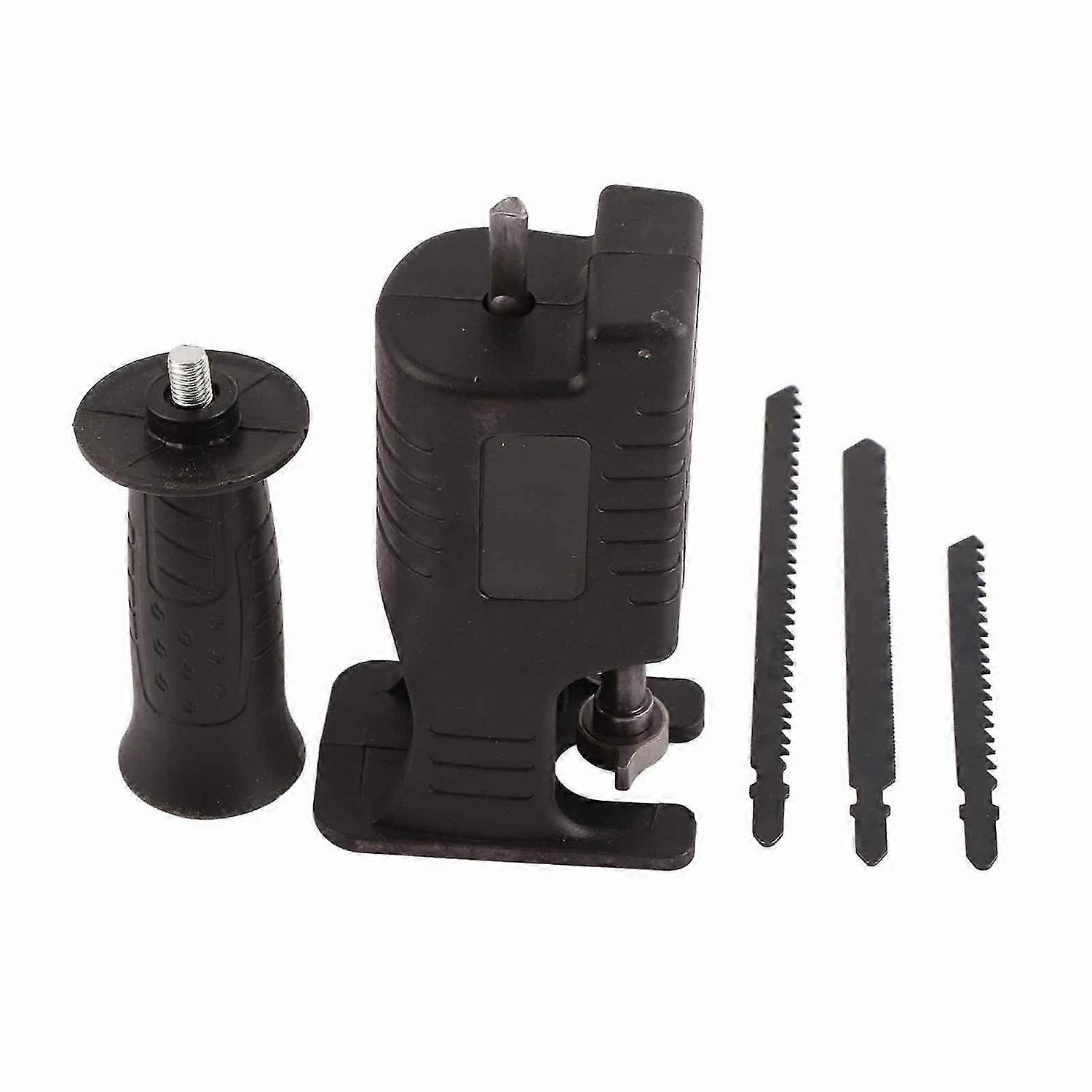 Electric Drill to Reciprocating Saw Adaptor + 3 Saw Blades