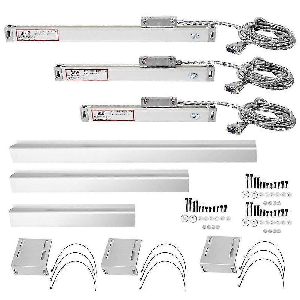 1 Set 2AE/3AE Linear Scale High Accuracy Aluminum Alloy for JCS900-2AE/JCS900-3AE Digital DisplayStroke 0-300mm 0-500mm 0-700mm