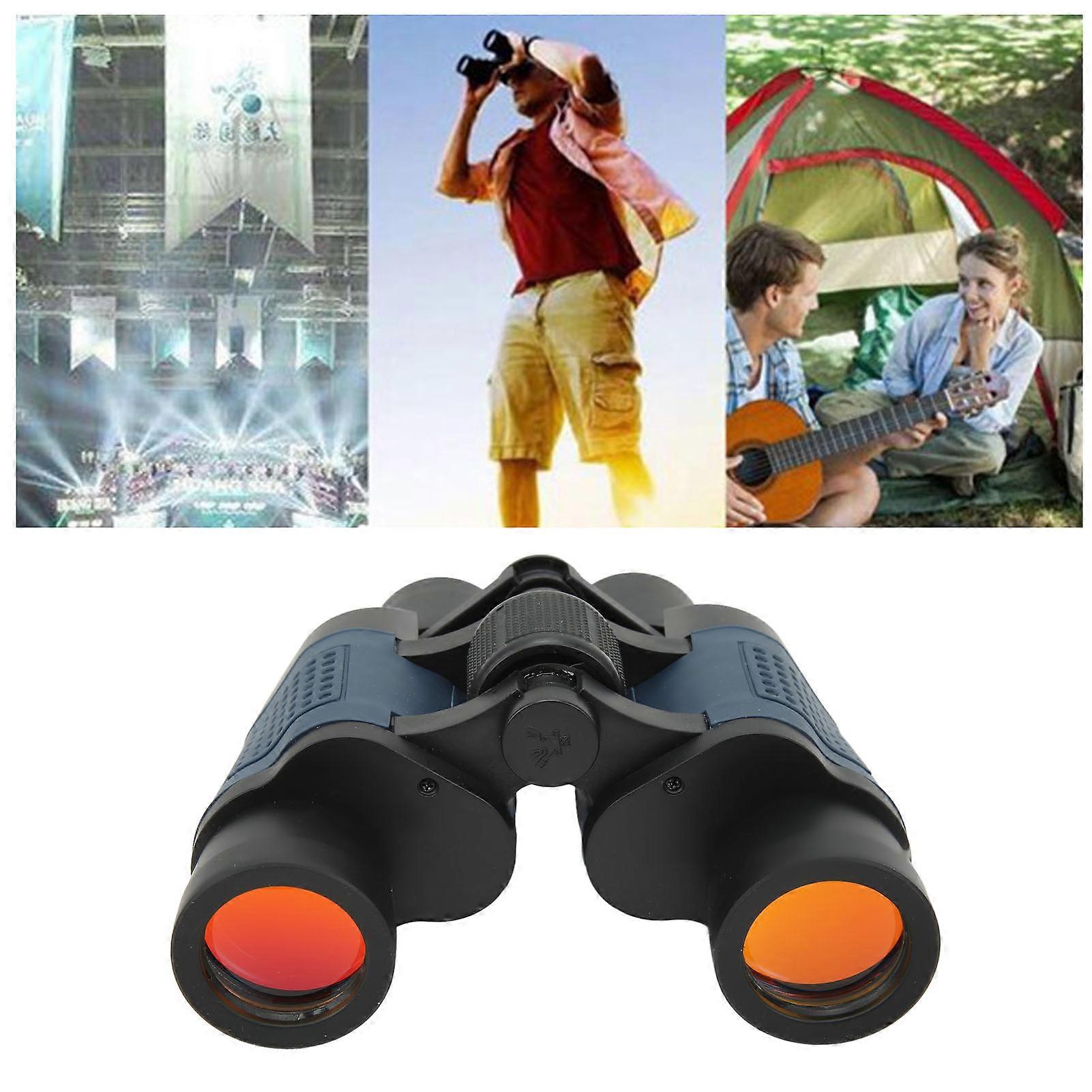 HD Binoculars 10x Prevent Slip Red Film Lens Small Binoculars with Soft Eye Cups for Camping Bird Watching 