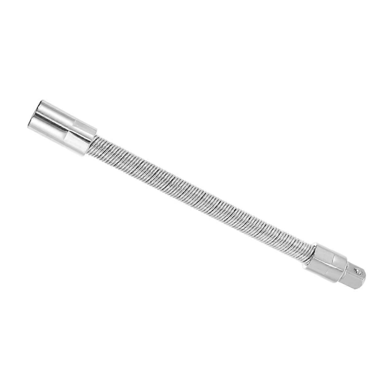 Flexible extension adapter for ratchet wrenches, long for hardtoreach areas, robust material, durable.