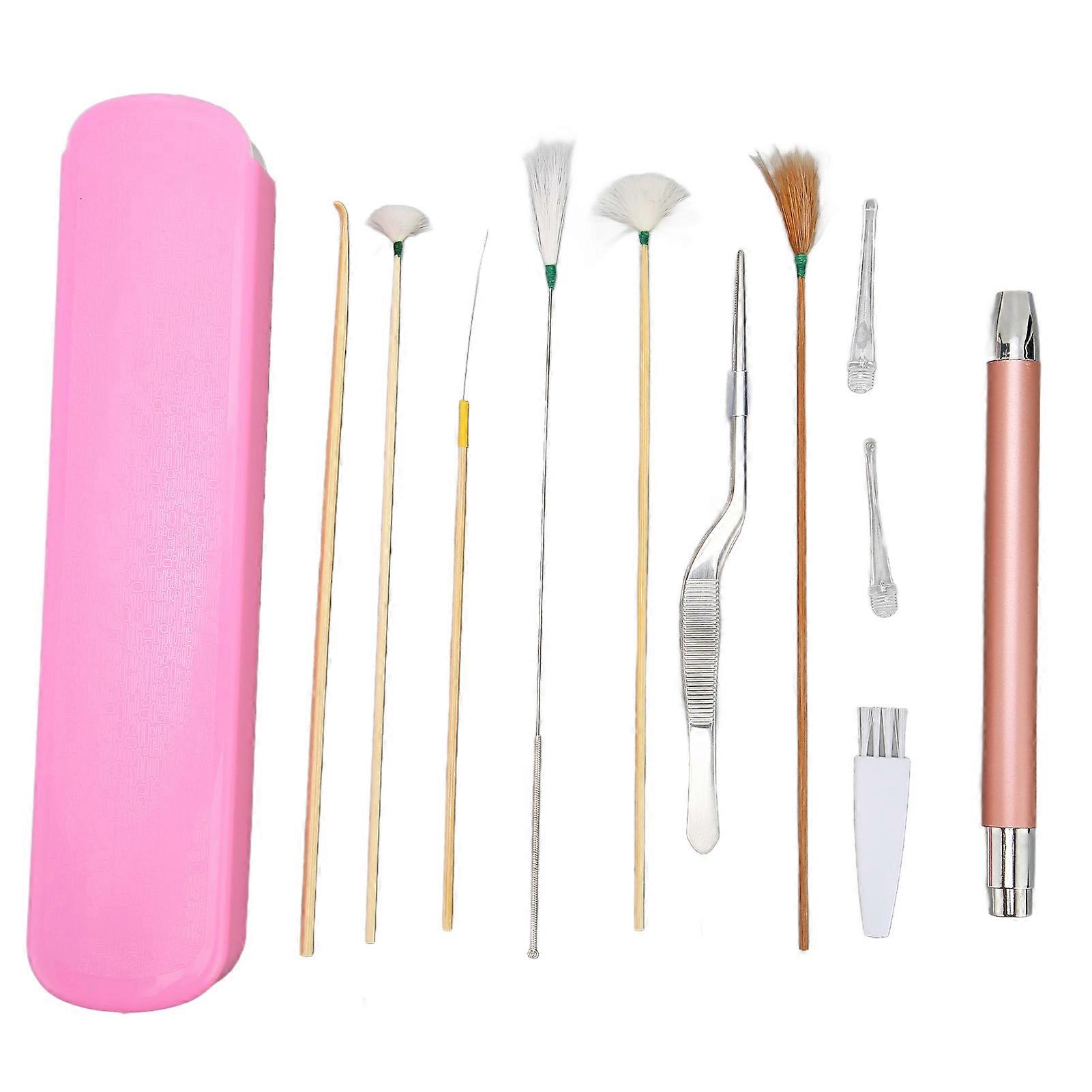 Professional Feather Ear Pick Set for Wax Removal & Hearing Improvement