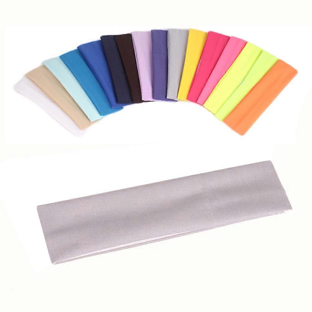 16pcs Elastic Headbands for Sports, Yoga, Shower & Makeup – Mixed Colors, Breathable Hair Wraps for Women – Comfortable & Stylish Everyday Headwear