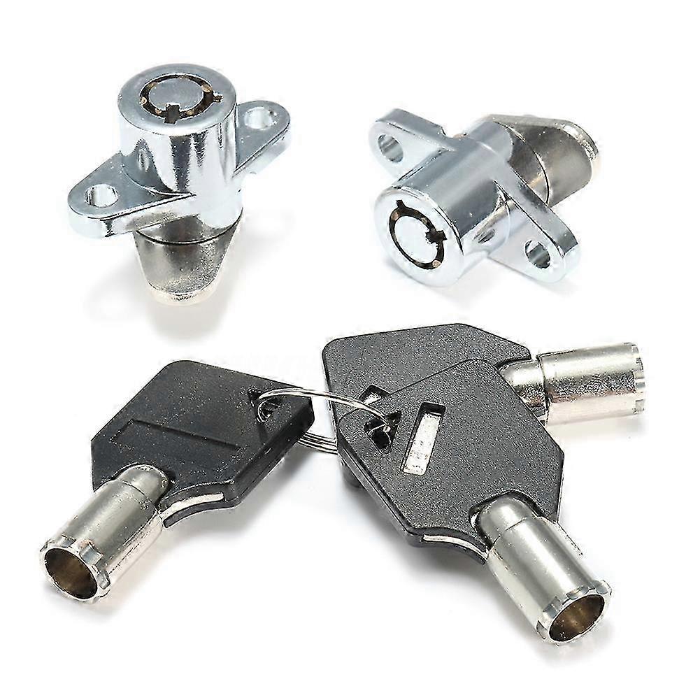 2x Hard Saddlebag Lock 3 Keys Set For Touring