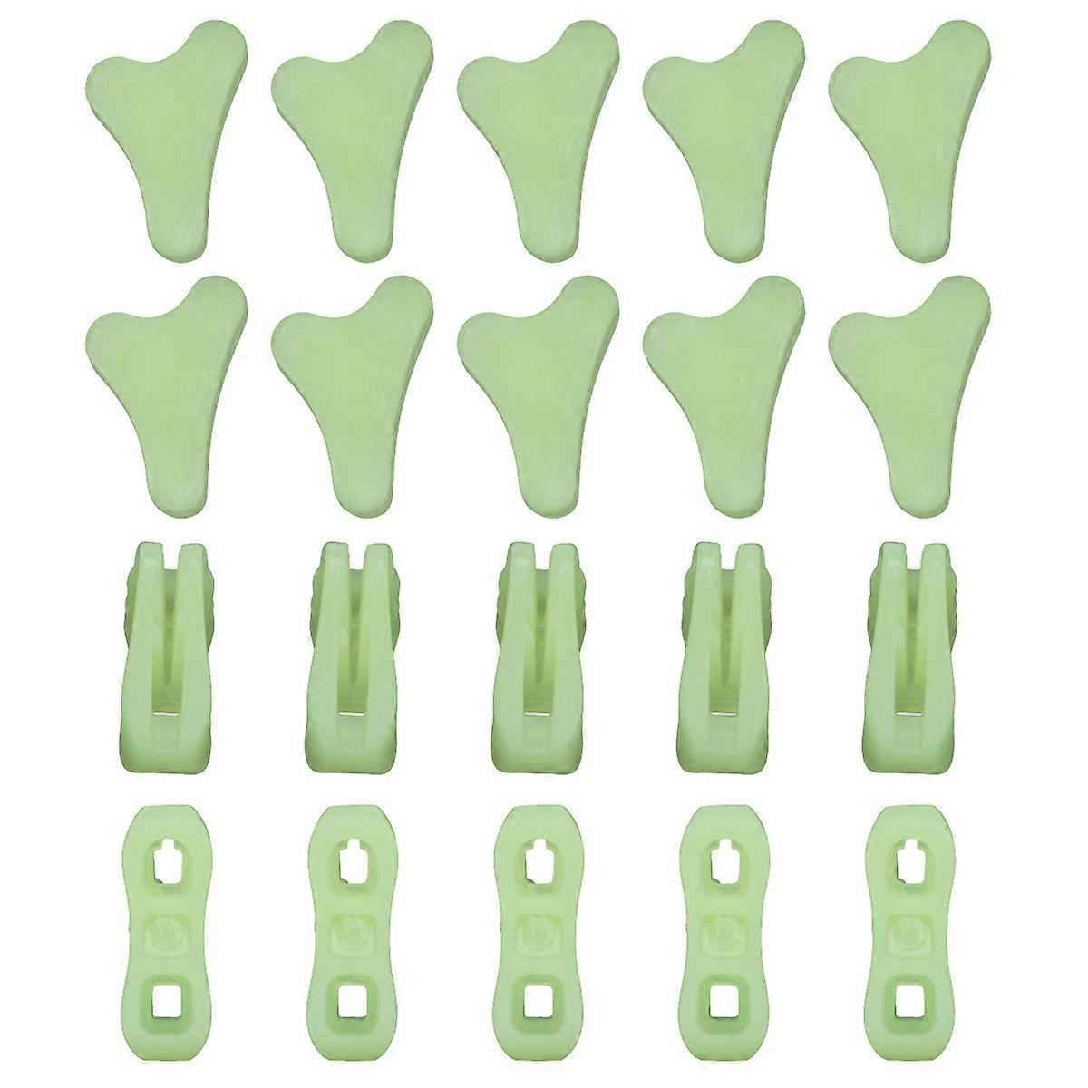Tent Wind Buckle Adjustable Triangle Plastic Camping Rope Buckle 20Set