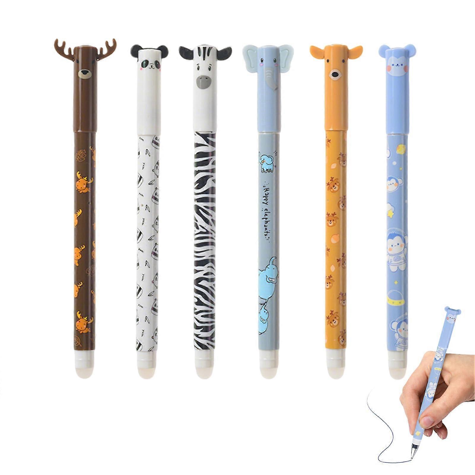 Erasable Gel Pens with Thermal Sensitive Eraser Ink, 0.5mm Tip for Students (Blue)