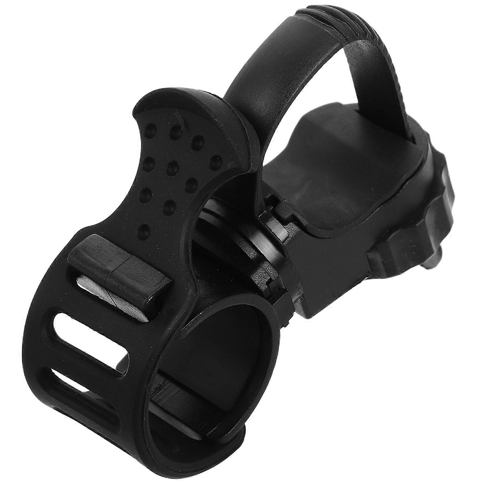 It sounds like you're looking for information or a review about a **bicycle flashlight mount holder** — specifically a **rotatable bike light clip