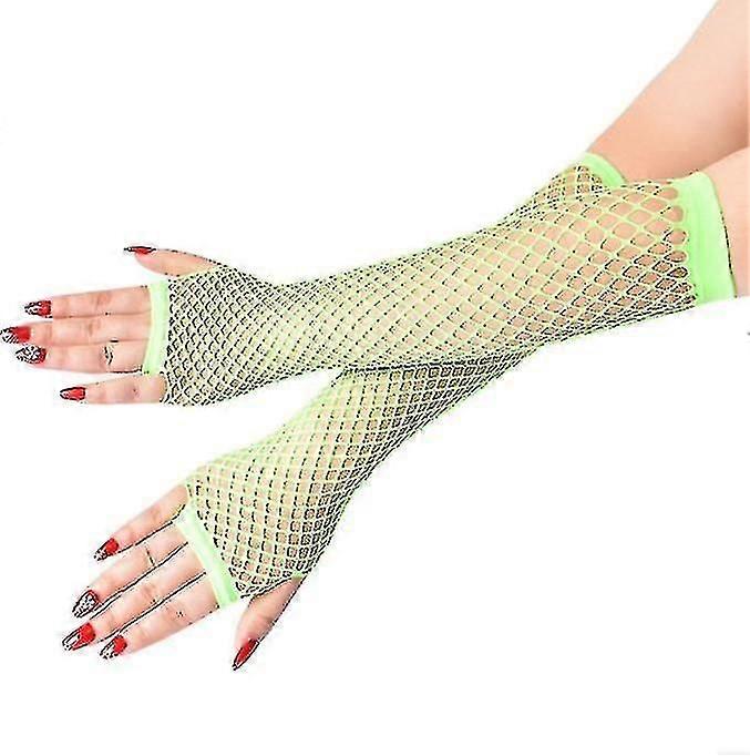 Netz-Stretch-Handschuhe Feines Mesh Mittellange Handschuhe Retro Party Prom Unisex