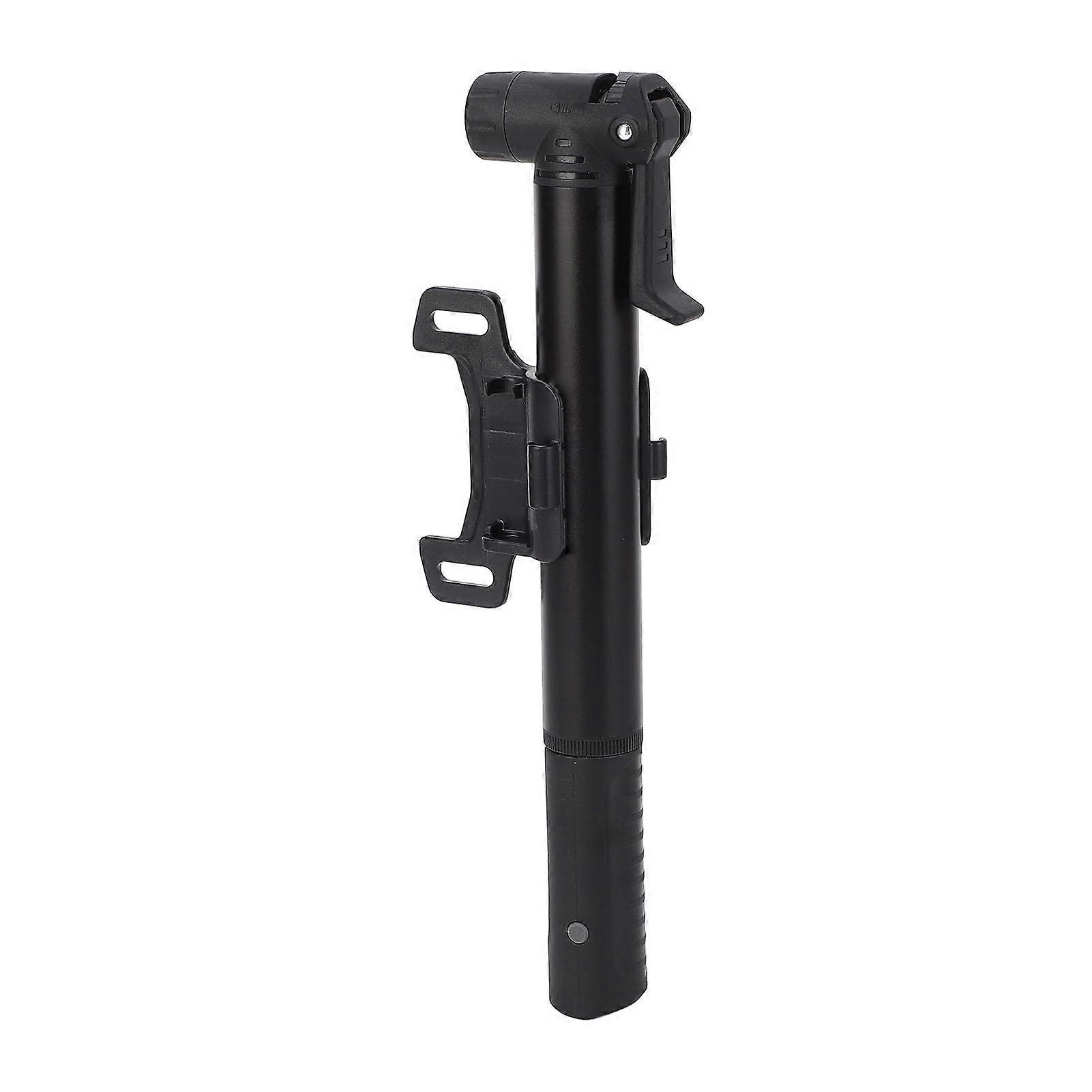 Compact Bicycle Pump, Waterproof Portable Universal Air Nozzle, Small Bicycle Pump for Mountain Bikes (Black)
