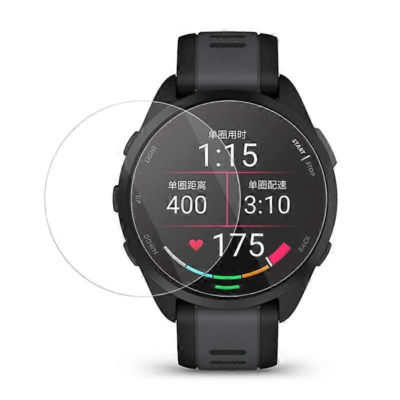 2 pezzi per Garmin Forerunner 165 Pellicola salvaschermo in vetro temperato 2.5D Arc Edge HD Pellicola trasparente