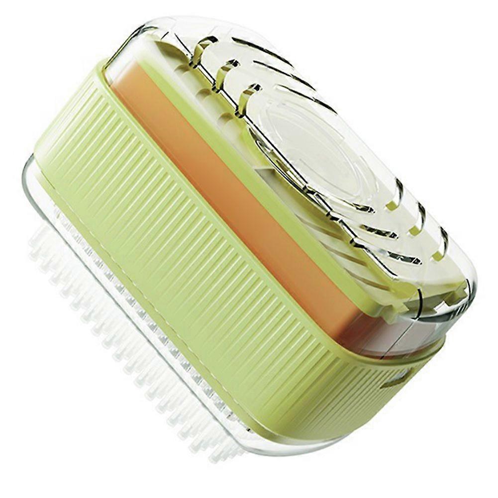 Soaps Box with Roller Multifunctional Foaming Dispenser with Drain Holes for Home Bathroom Laundry