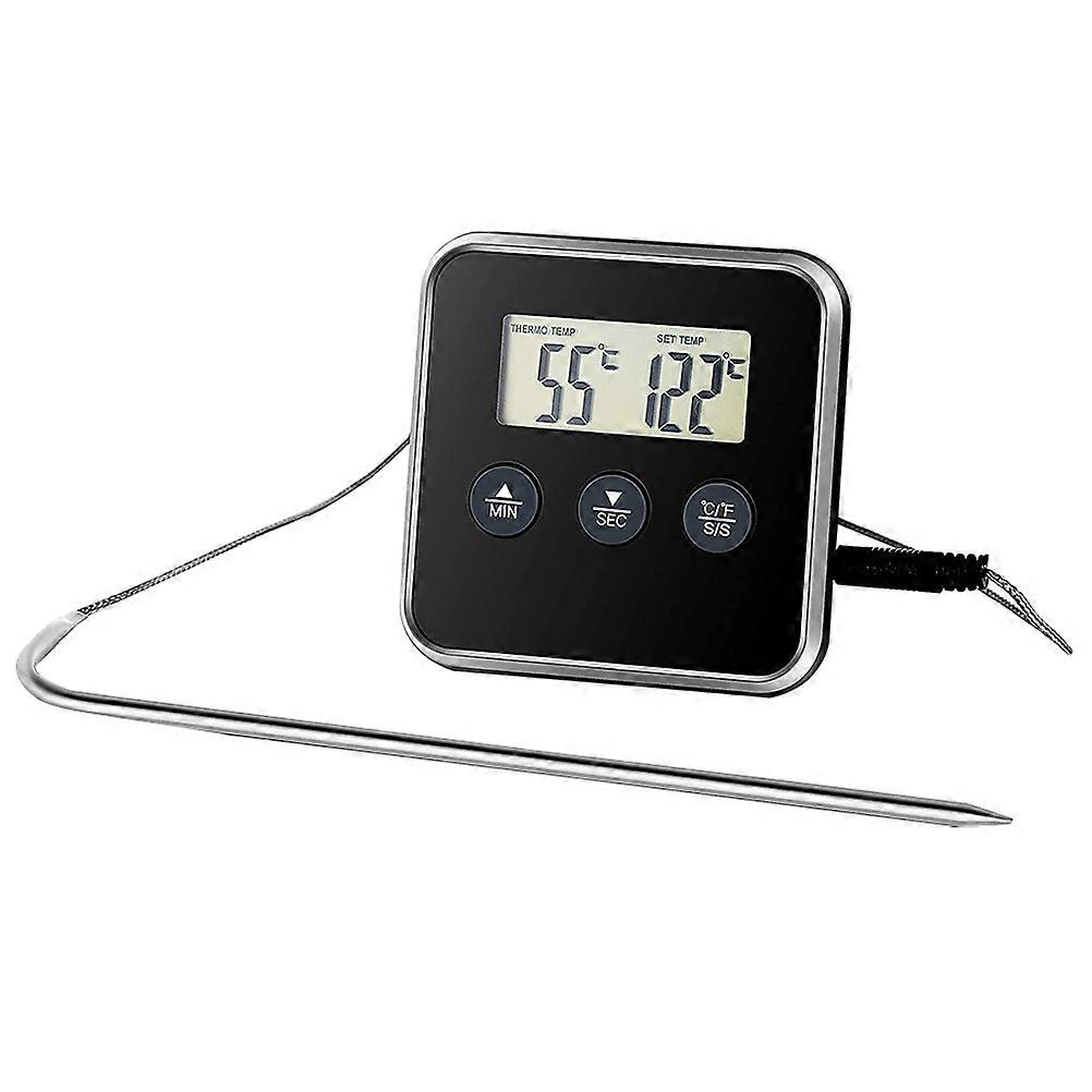 Digital Timers Meat Cooking Guidance Kitchen Use Rectangular Shape Plastic Material Countdown Timing 1 Set