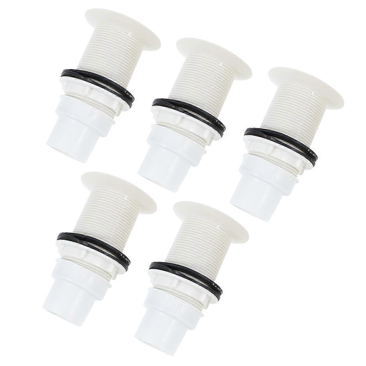 White Sink Strainer Cover Made of Durable Plastic for Home Use 32mm Size Fits Most Sinks