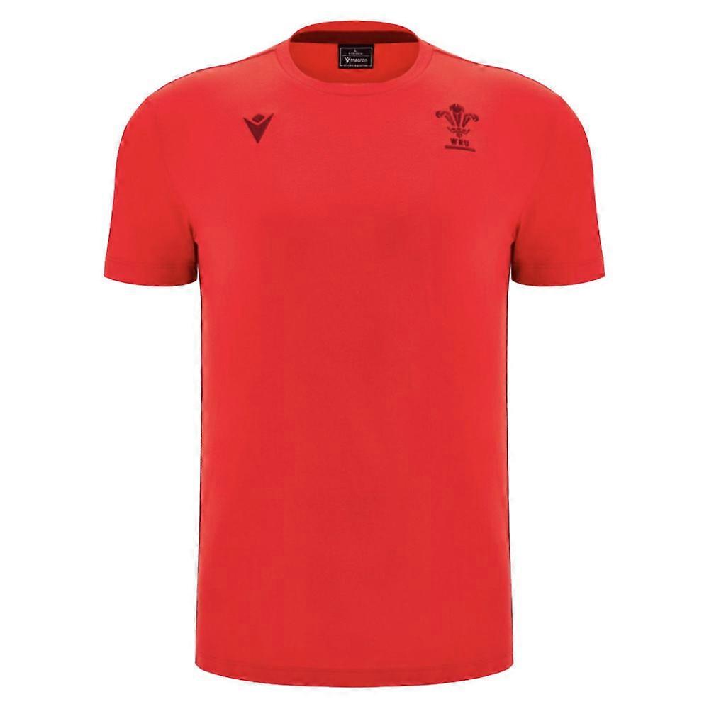 2025-2026 Wales WRU Rugby Travel Cotton Tee (Red)