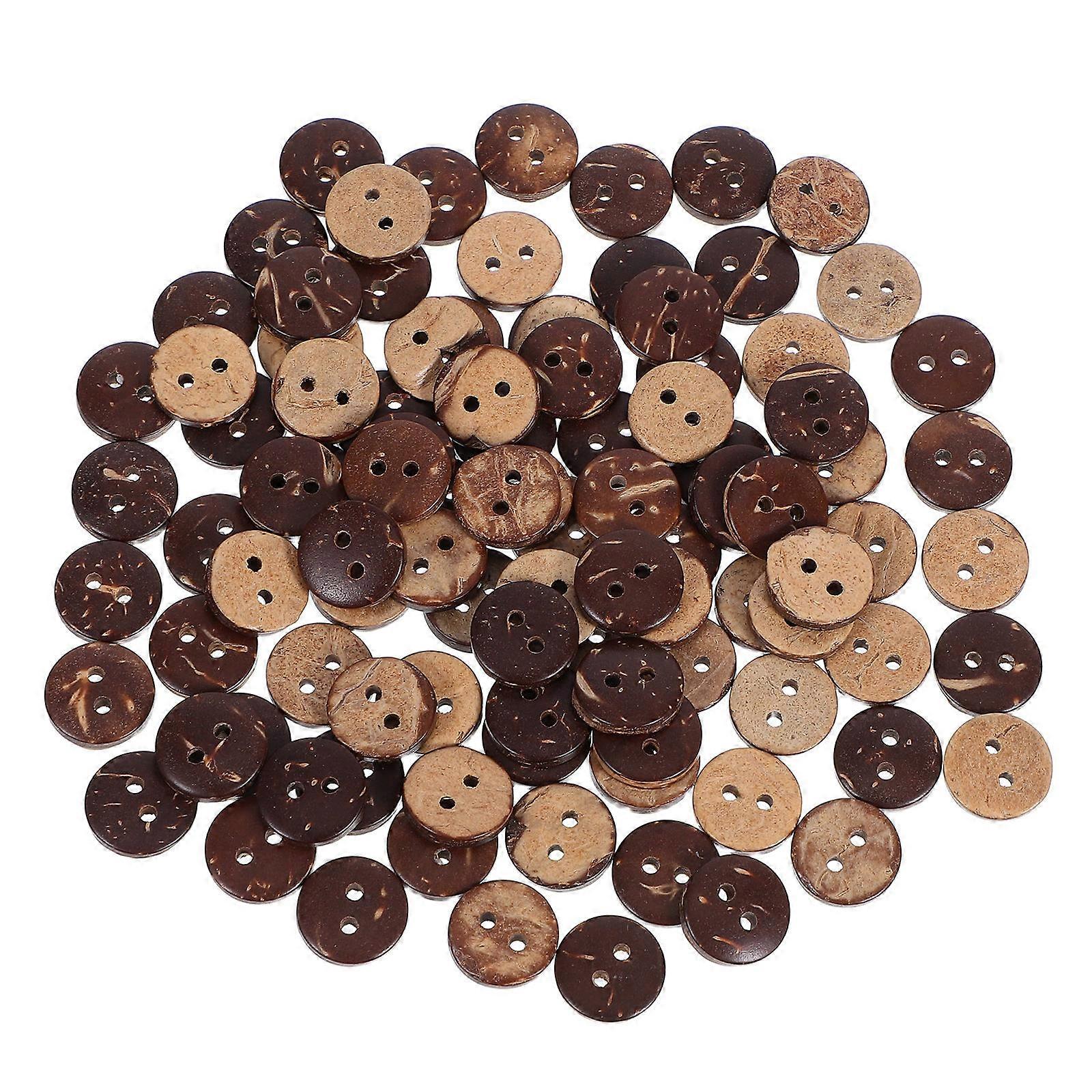 Tropical Coconut Button Rustic Charm For Home Projects Unique Texture Durable Design 100Pcs