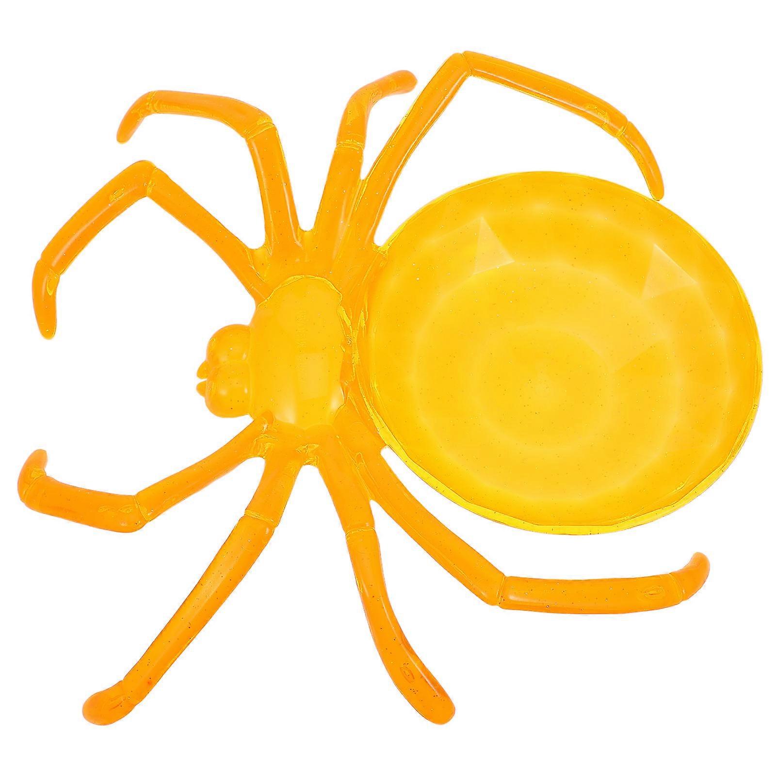 Halloween Decoration Tray Food Serving Tray Orange 24.00X24.00X6.50CM Display Party Decoration 1Set