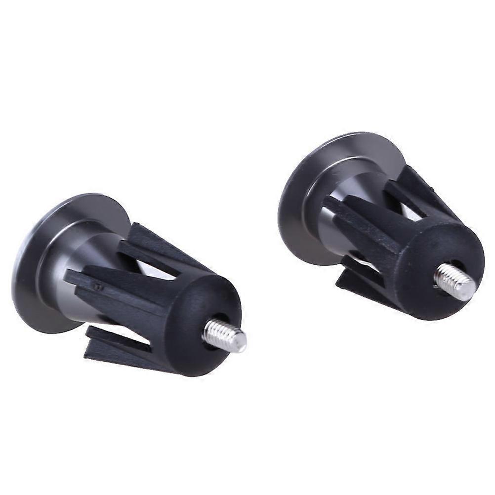 Aluminum Alloy Handlebar End Plugs with Rubber and Sponge Inserts for Mountain and Road Bikes – Durable Lightweight Cycling Accessories, Silver Pair
