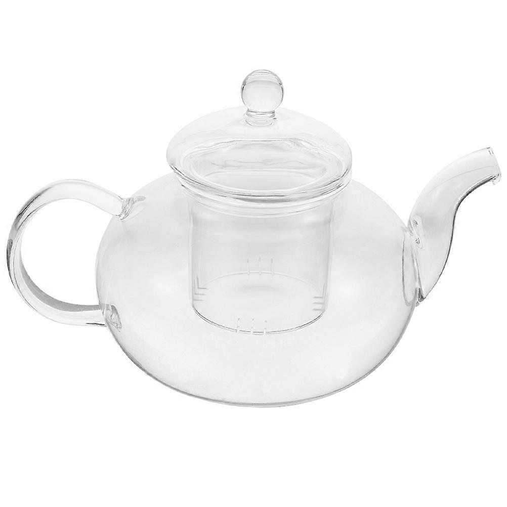 Transparent Glass Teapot with Strainer for Loose Tea at Home Small Capacity Perfect for Everyday Use