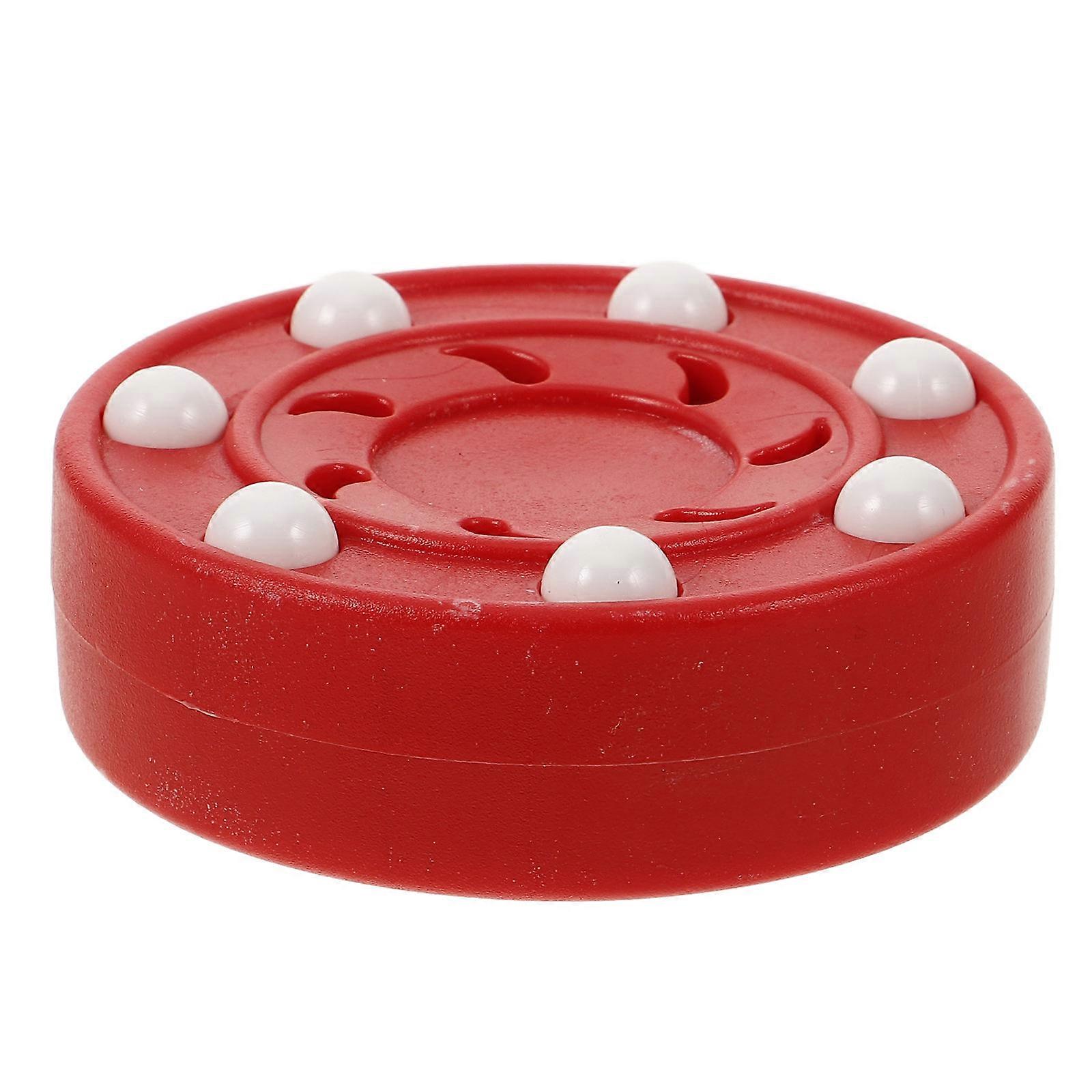Roller Hockey Puck Hockey Puck Ice Hockey Practice Good Resilience Enhanced Adhesion Round Shape 1Pcs