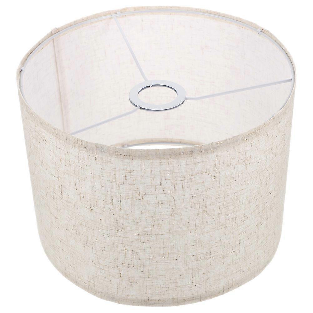 Drum Lamp Shade Fabric Lampshade For Pendant Lamps Home Decoration Beige 30.00X30.00X20.00CM Light Diffusion 1Pcs