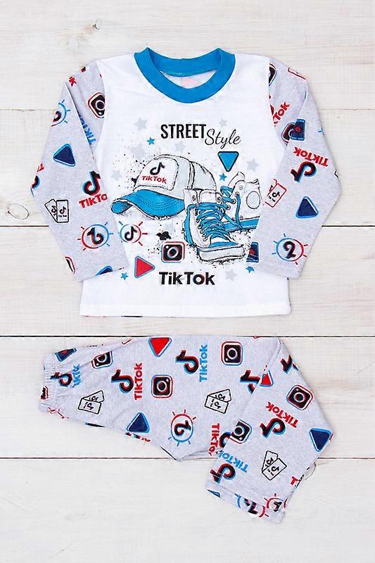 Boys’ Cotton Pajama Set – Warm, Breathable & Soft Fabric, Demi-season,  HC 6076-024-33-4