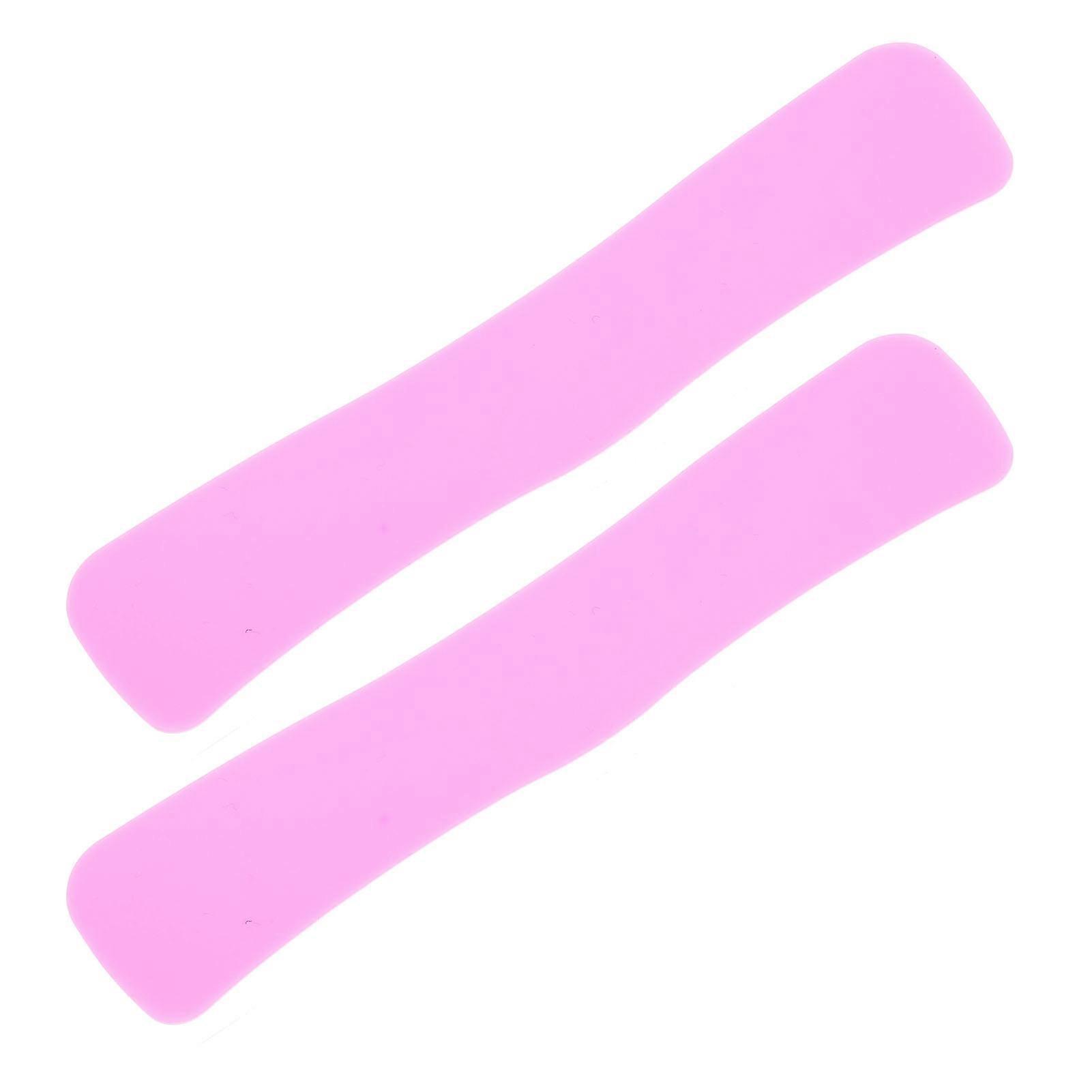 2Pcs Silicone False Eyelash Holder Pads Easy Eyelash Removal Reusable Eyelash Extension Forehead Sticker for Grafting Eyelashes Rose Red Small Wavy