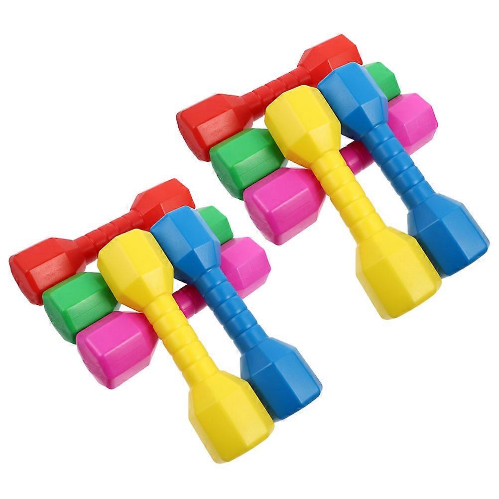 Junior Weight Set Kids Plastic Hand Dumbbells For Toddlers Coordination Training Safe And Colorful 10Pcs