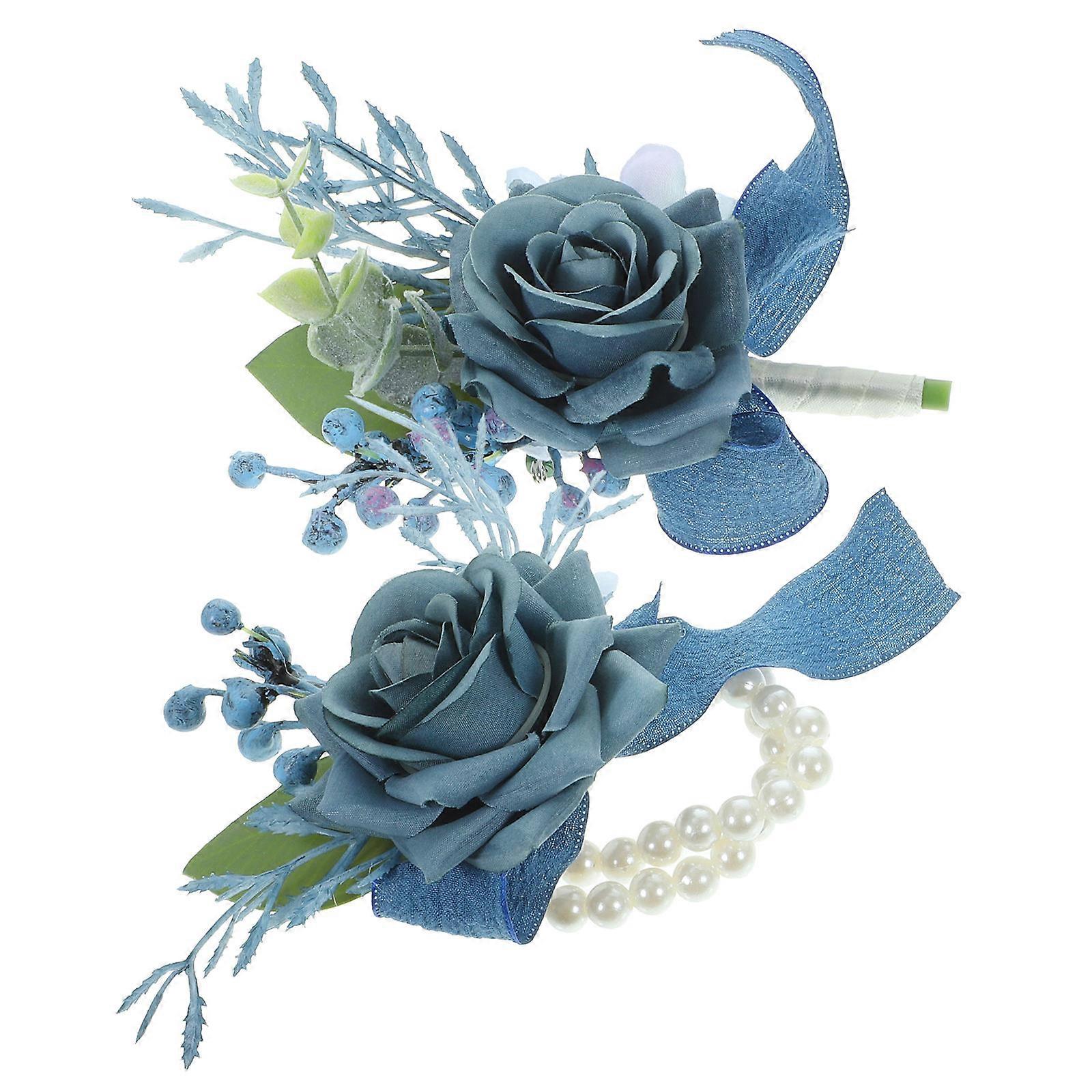 Wrist Flowers For Dances And Festivals 9X9X6CM Fresh Style Photo Prop 1Set