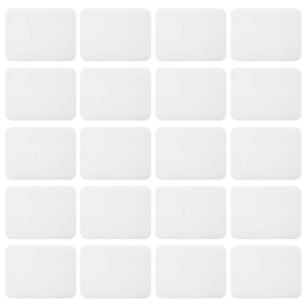 Durable Rectangular Clothes Patches 20Pcs For Repairing Jeans And Bags Suitable For All Casual Wear White