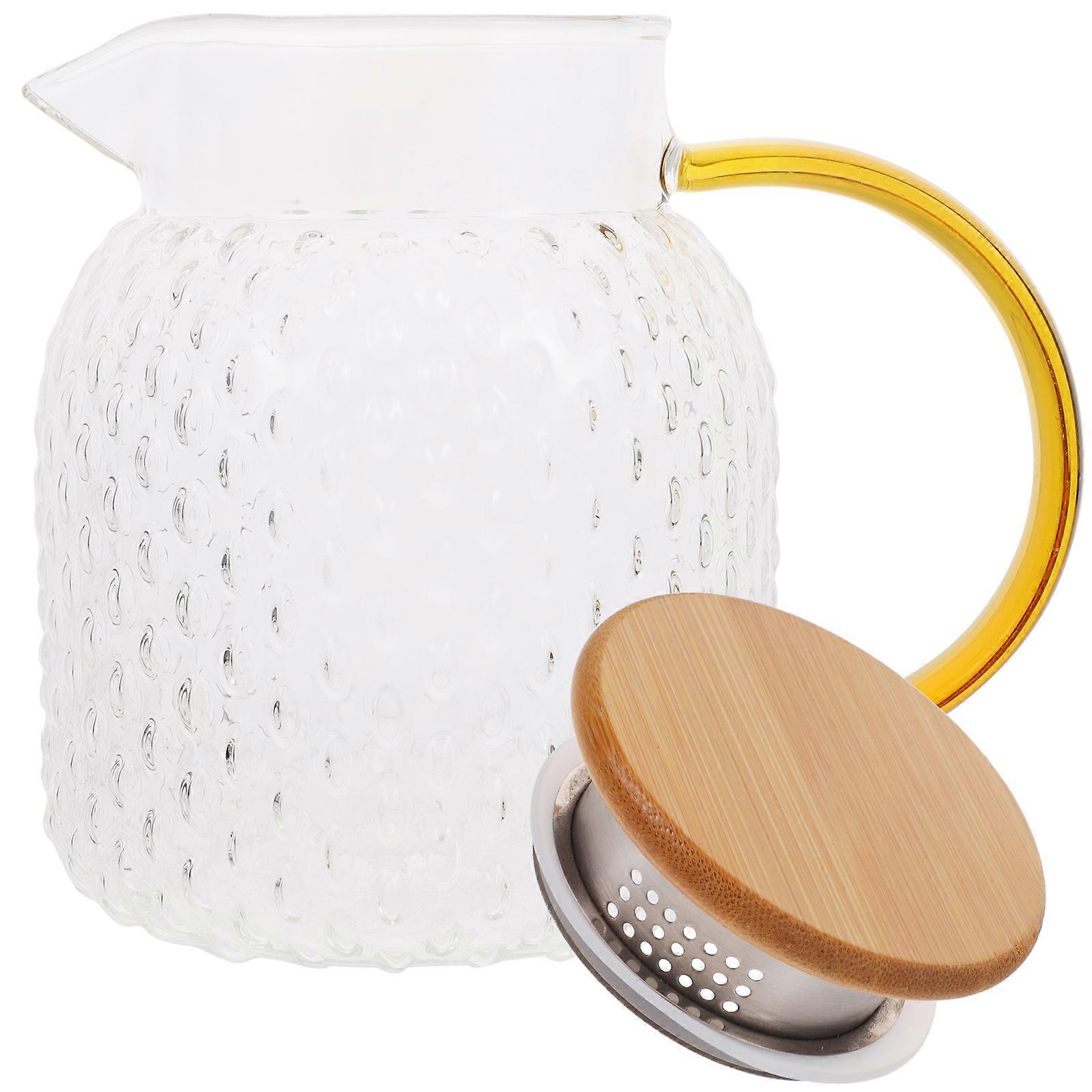 Sturdy Glass Water Pitcher with Large Capacity for Family Use 1000ml