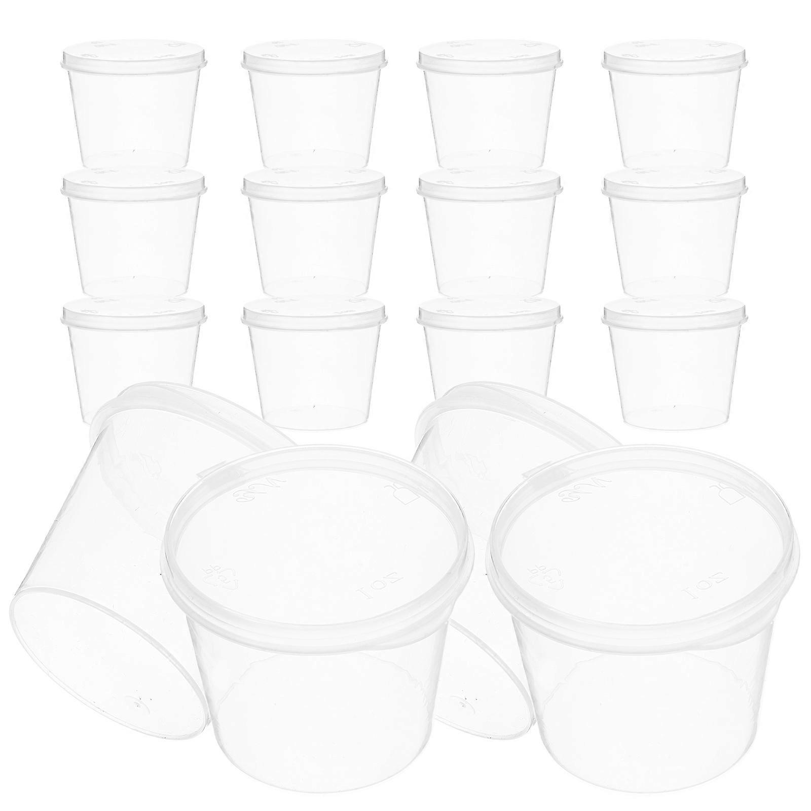 Transparent Spice Storage Containers for Home Use and Outdoor Picnics, 50pcs PP with Leakproof Design