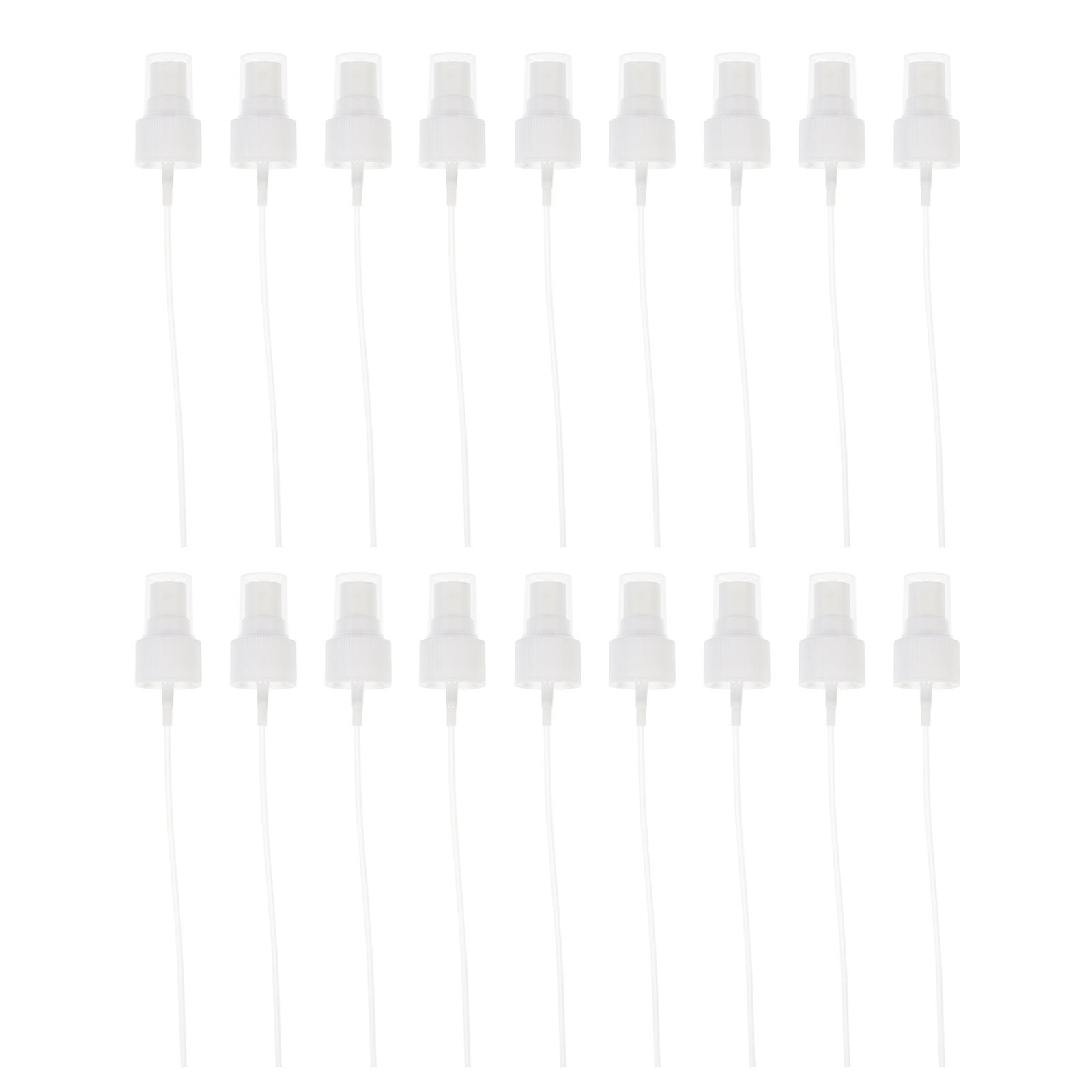 Spray Nozzle for Bottles Replacement White Plastic Fine Mist Sprayer 40Pcs