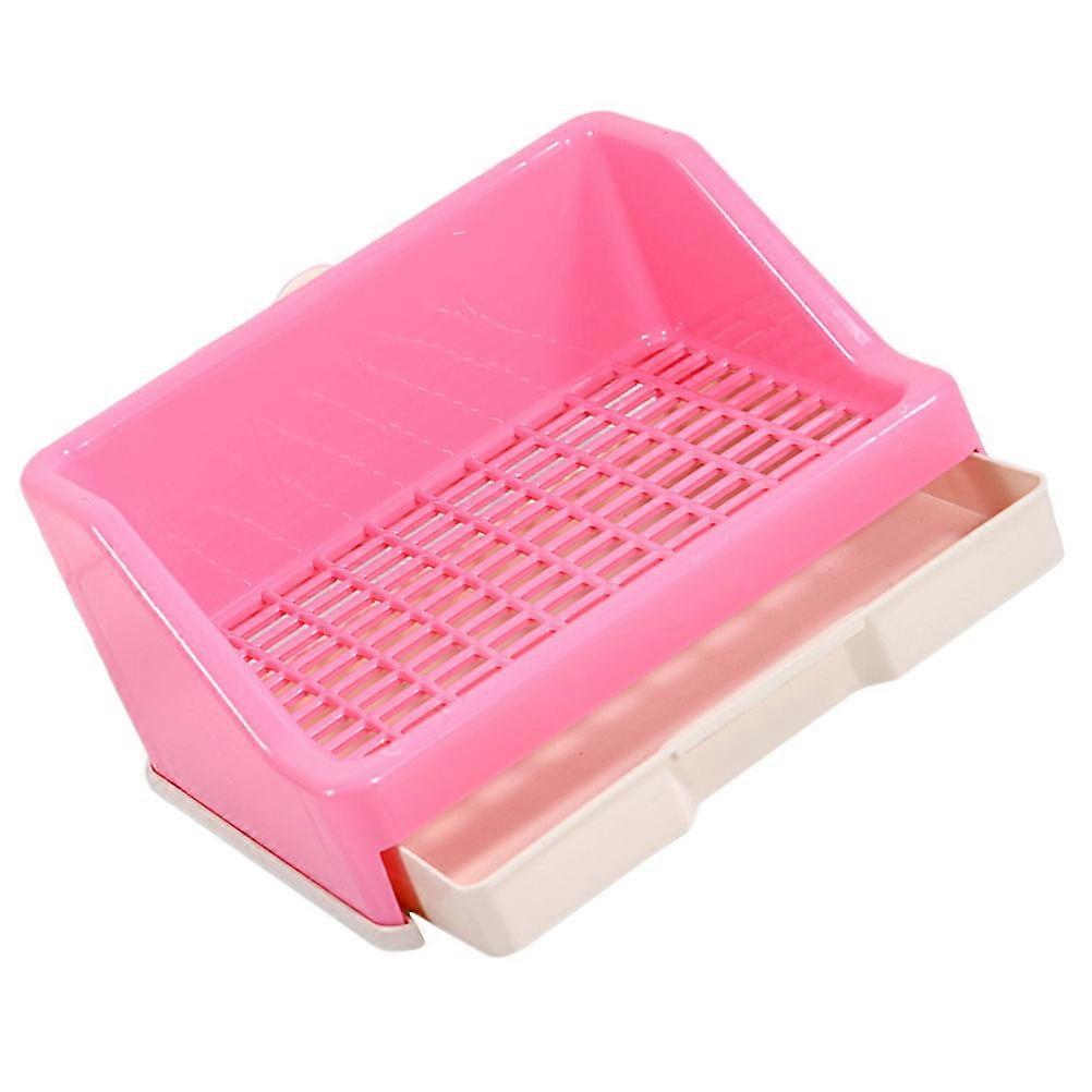 Multi Plastic Bunny Toilet for Pet Use with Antifall Design and Filtering Base 7.8 x 5.1 x 4.3 inches