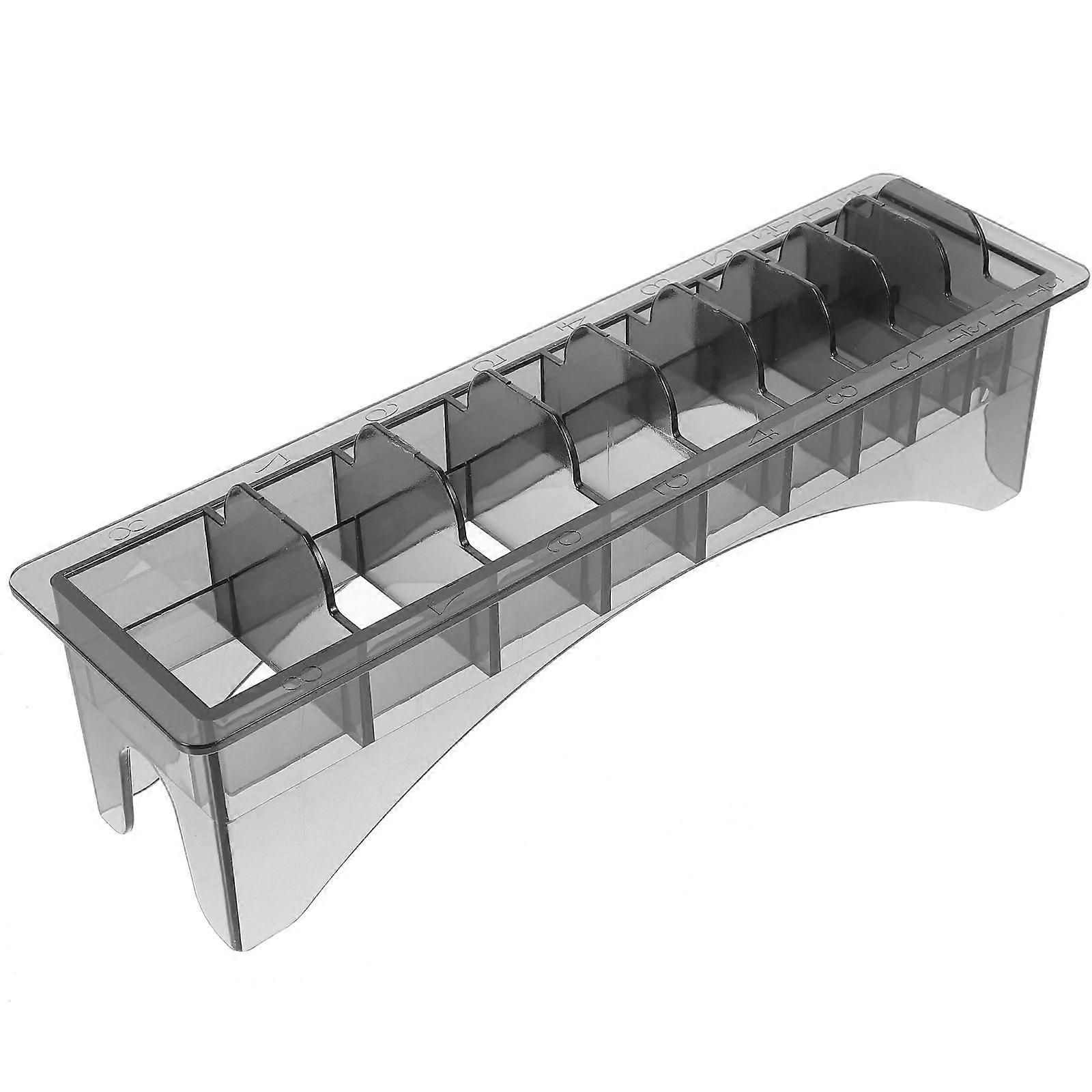 Hair Tools Organizer Plastic Clipper Guard Holder For Barbershop Professional Use Grey Durable 1Pcs