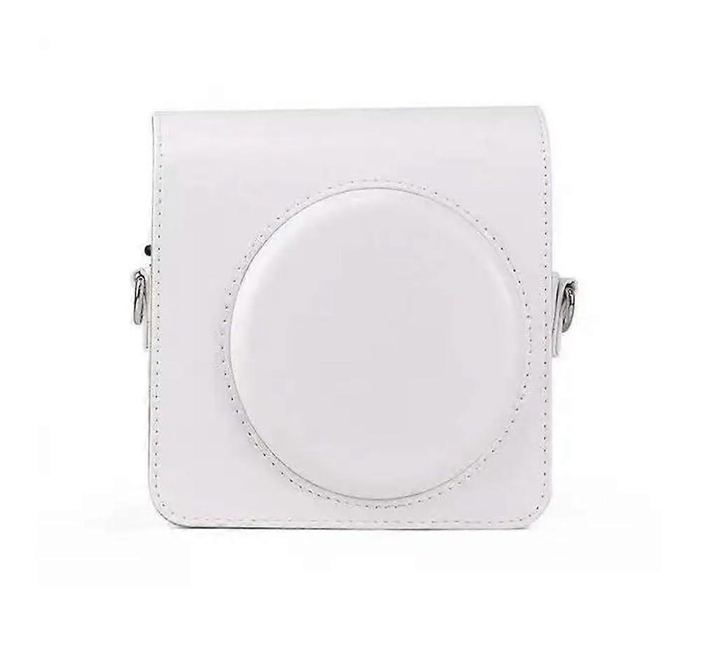 Square Protective Camera Bag, Suitable for Fujifilm, Instax, SQ1, Transparent Case (White)