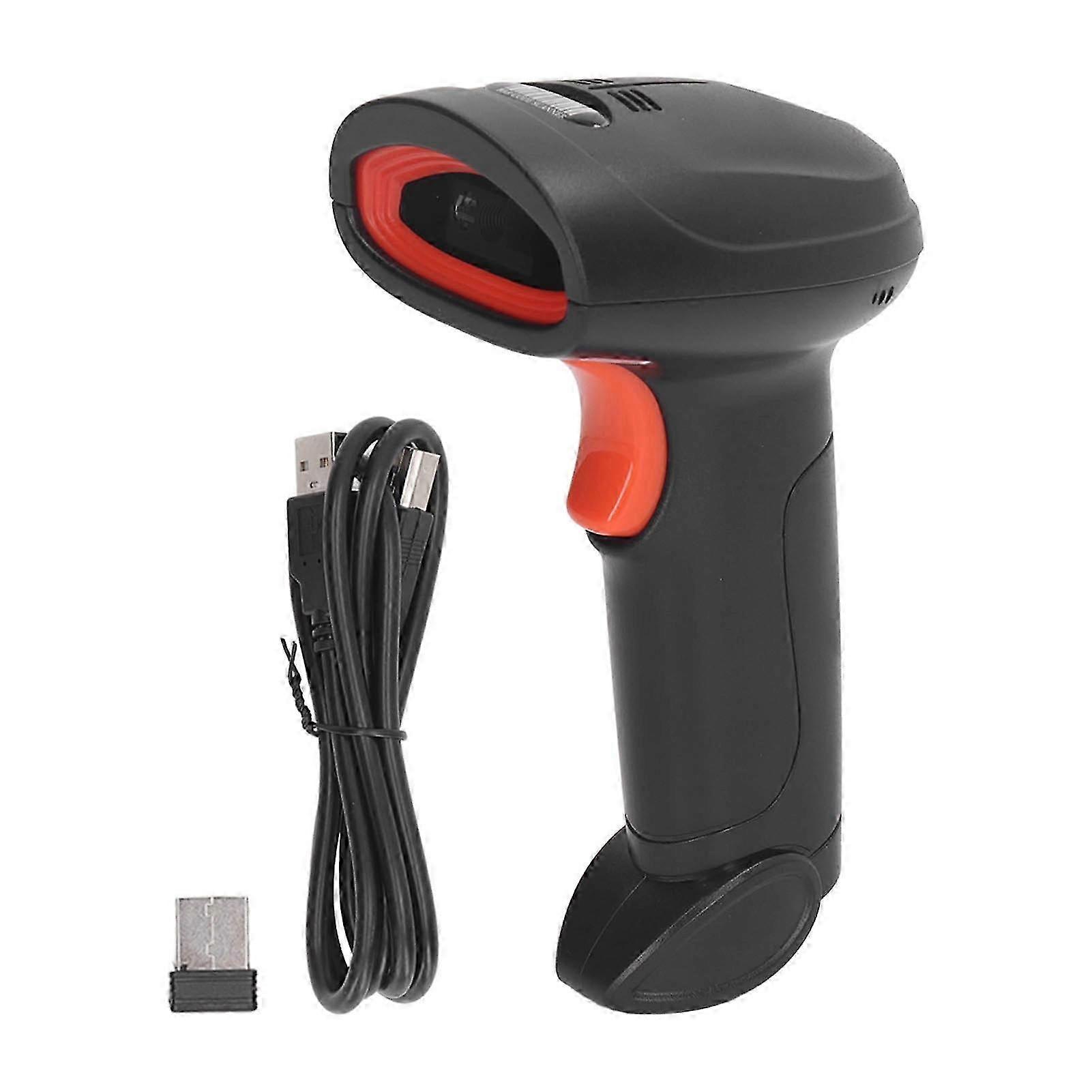 2025 2.4G Wireless Barcode Scanner Smart Voice 1D 2D Barcodes Handheld Scanning Gun for Store Warehouse Built in Battery