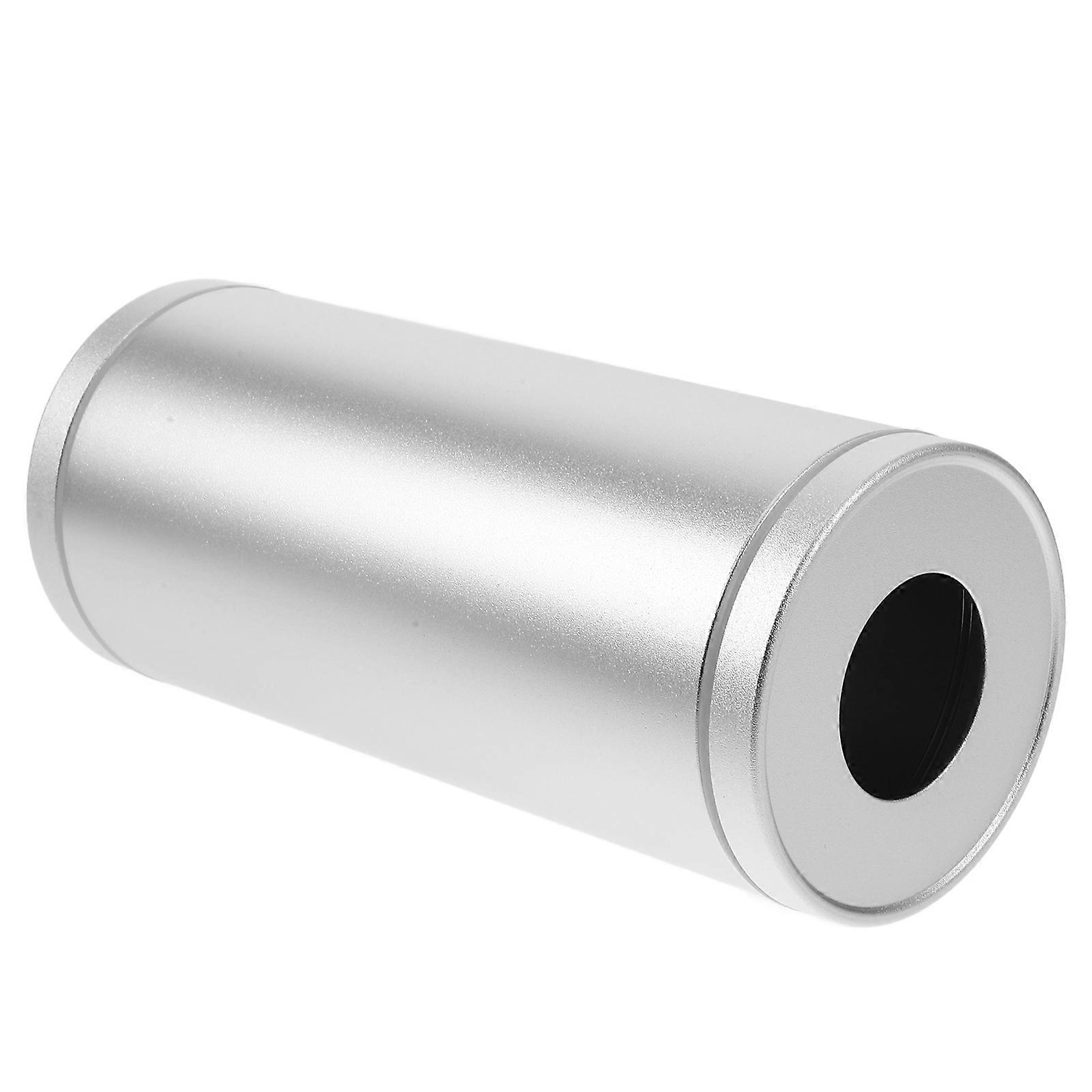 Bil Vev Holder Aluminium Vev Box For Oppbevaring Bruk Sølv Rund Design