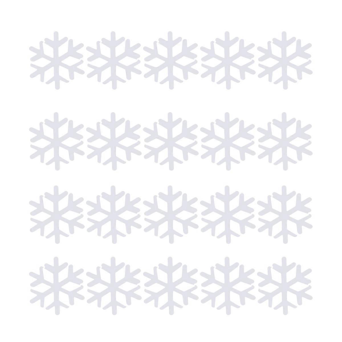 Vibrant White Snowflake Sequins 1200 Pcs Decorative Confetti For Celebrating New Year And Winter Festivities