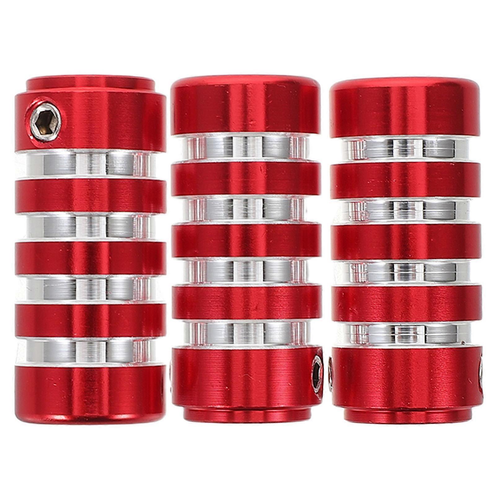3pcs CNC Aluminum Motorcycle Shifter Guards, Red Gear Shift Lever Covers, Slip Resistant Shoe Protectors for Various Bike Models