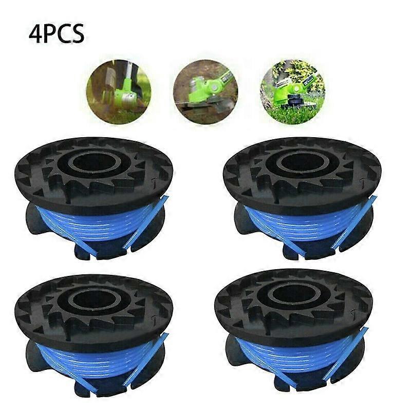 4Pcs String Trimmer Spool & Line Replacement Kit for 20, 24 & 40v GreenWorks Lawn Mower Lawn Mower Repair Accessories