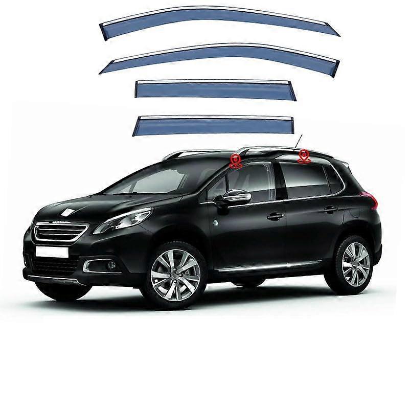 Wind Deflector For Peugeot 2008 MK1-A94 2014-2019 Side Window Rain Guard Window Shade Durable Auto Accessory